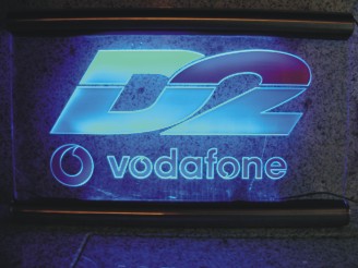 D2 Vodavone Schild SMD an