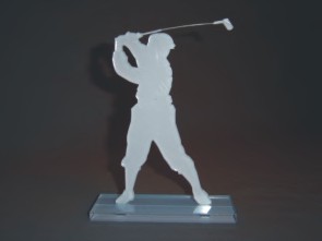 Golfer Pokal einfache Ausfhrung zu Stecken